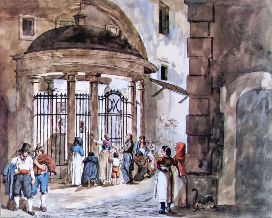 Acquerello di Achille Pinelli