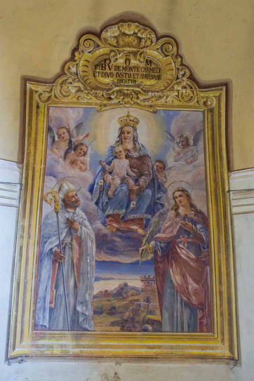 Madonna tra San Giusto e Santa Barbara di Autore sconosciuto