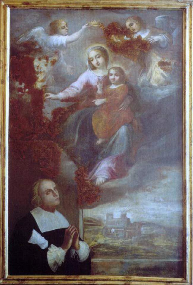 Madonne del Carmine con il Conte Della Porta di Francesco Allegrini