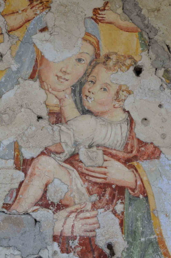 Particolare dell'affresco