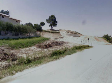 Panorama della zona interessata dai lavori di lottizzazione