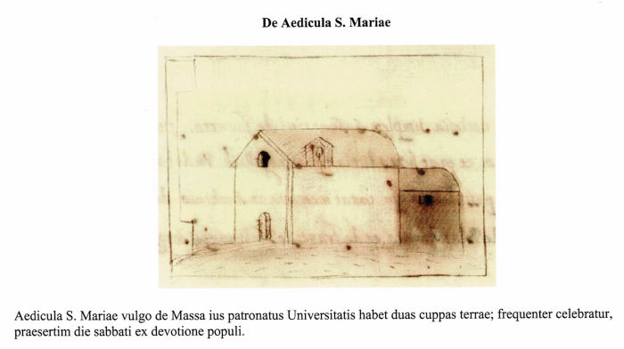 Immagine dell'originaria Chiesa di S. Maria