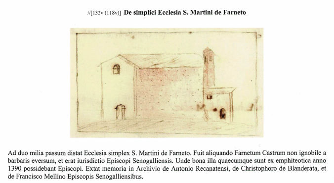 Immagine dell'originaria Chiesa di S. Martino