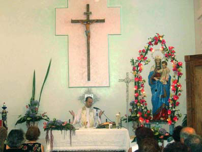 Altare con Statua Madonna del Carmine