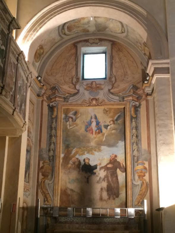 Affresco su una cappella laterale