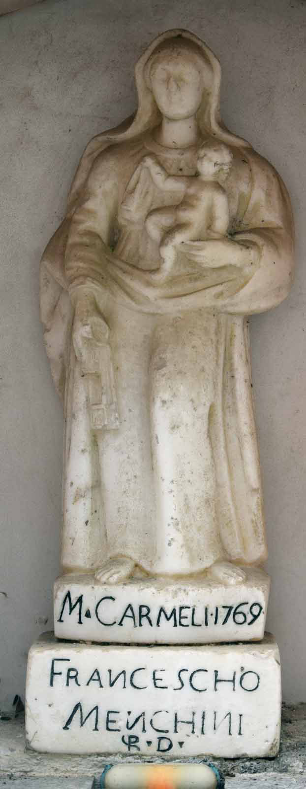 Statuetta Madonna del Carmine
