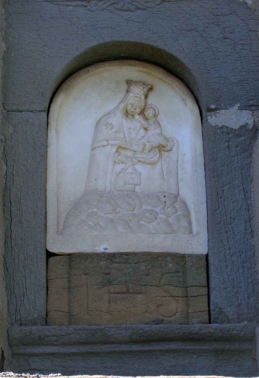 Formella con blocco di arenaria