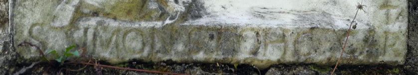 Iscrizione sulla parte bassa della formella