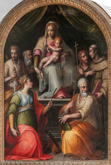 Madonna del Carmelo e Santi