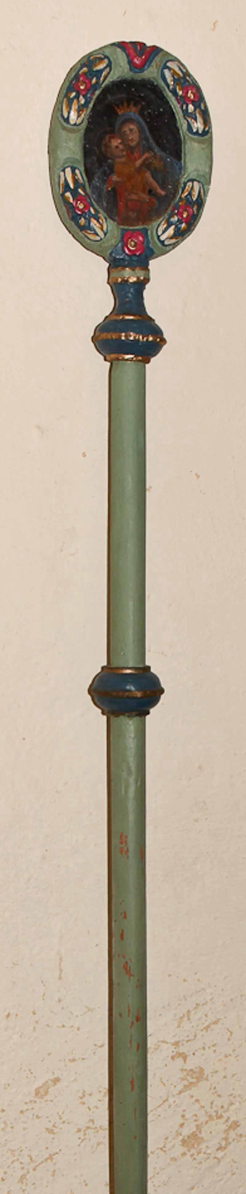 Insegna processionale con Madonna del Carmelo