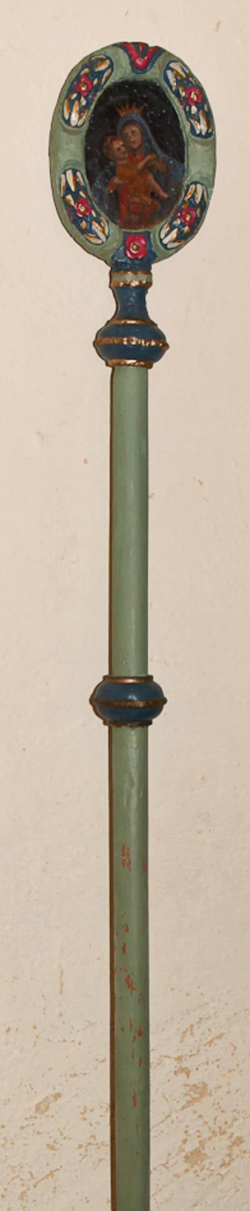 Insegna processionale con Madonna del Carmelo