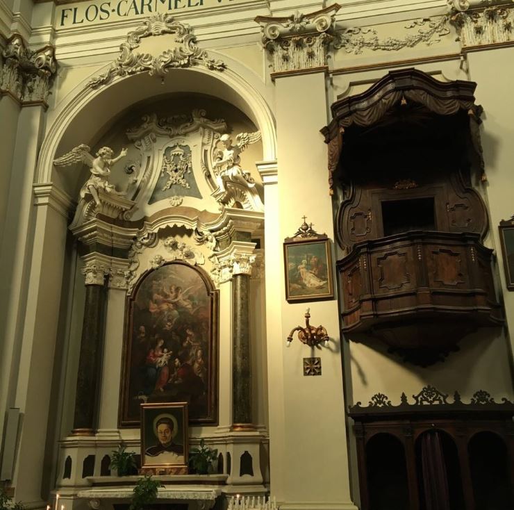 Quadro dedicato alla Vergine del Carmelo