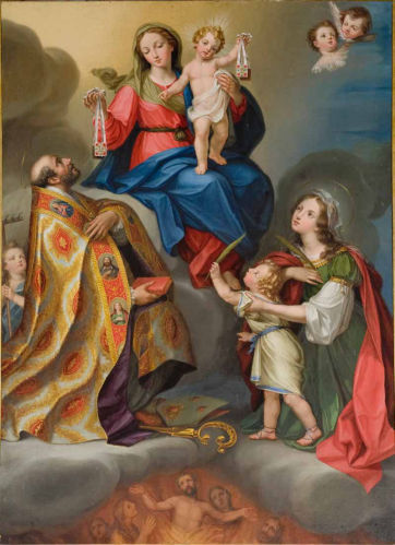 Madonna del Carmelo con Santi e Anime purganti