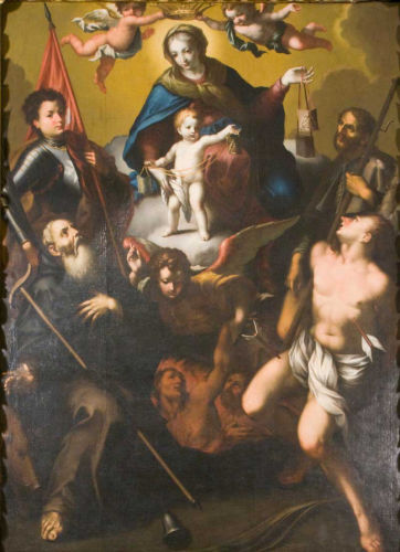 Madonna del Carmelo e Santi