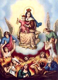 Effige della Madonna del Carmine che alloggiava all'interno dell'edicola votiva