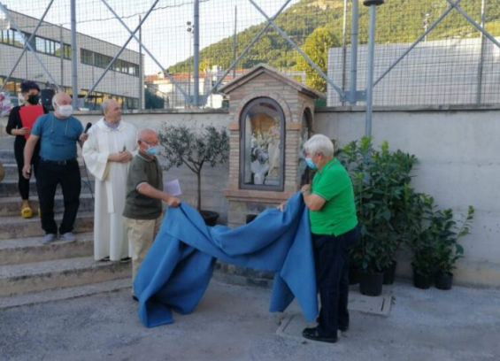 Scoperta dell'edicola prima della Benedizione