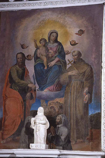 Madonna del Carmelo fra Sant'Antonio e San Bartolomeoe Santi