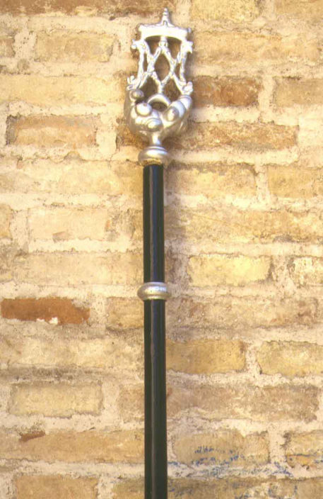 Mazza processionale della Confraternita del Carmine