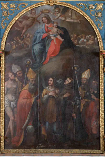 Madonna del Carmelo e Santi di Autore sconosciuto