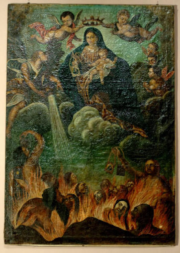 Madonna del Carmelo e Anime Purganti di Autore sconosciuto