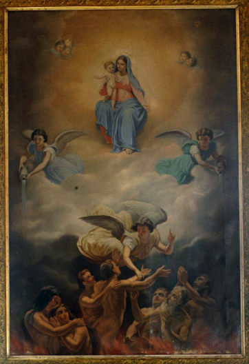Madonna del Carmelo delle Anime Purganti di Autore sconosciuto