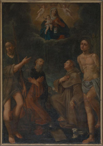 B.V. del Carmine e Santi di Autore sconosciuto