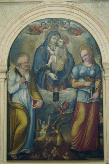 Madonna del Carmelo e Santi di Autore sconosciuto