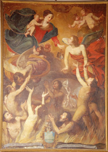 Madonna del Carmine con anime purganti di Autore sconosciuto