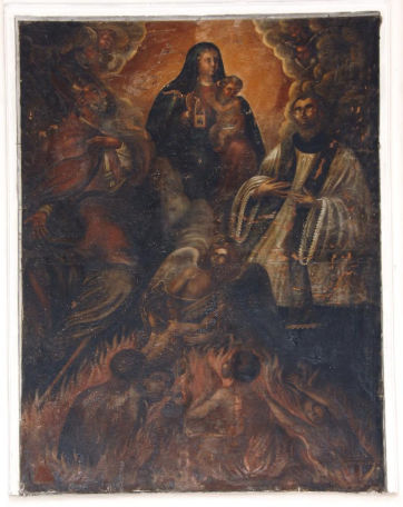 Madonna del Carmelo e Santi di Autore sconosciuto