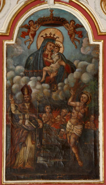 Madonna del Carmelo e Santi di Autore sconosciuto