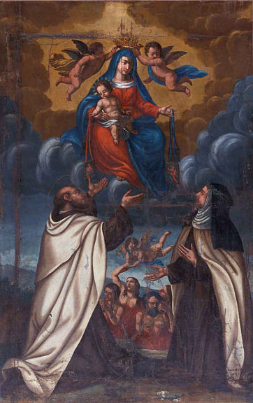 Madonna del Carmine e Santi di Autore sconosciuto