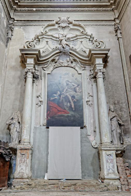 Cristo e S. Liberato di Francesco Calza