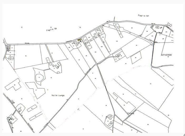 Piantina del luogo in cui sorge la Chiesa