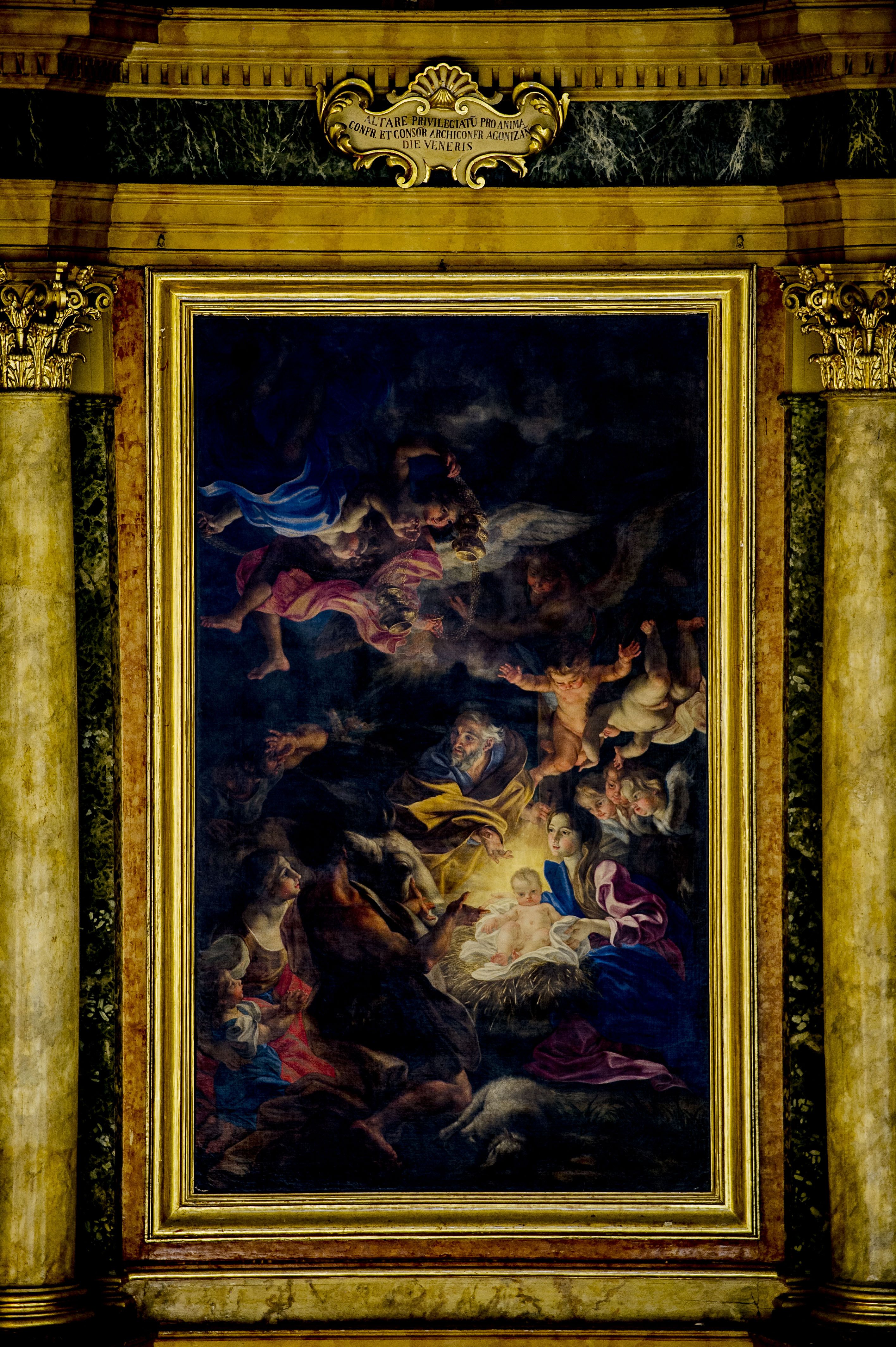 Altare Maggiore: Natività, opera del Baciccio