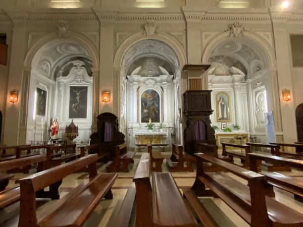 Lato destro dell'aula