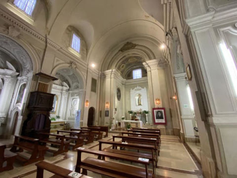 Lato sinistro dell'aula