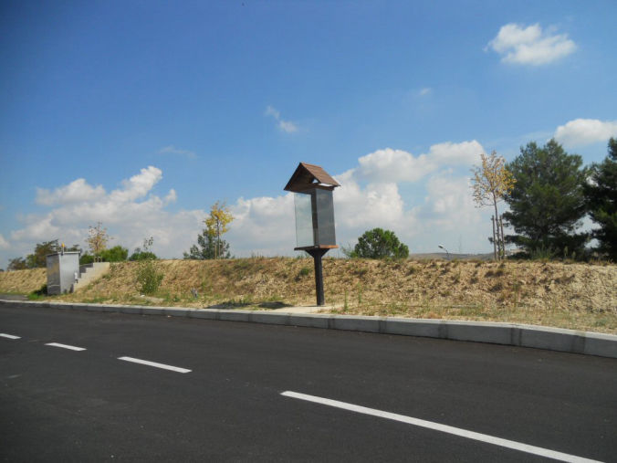 Nuova Edicola votiva Madonna del Carmine con teca in vetro