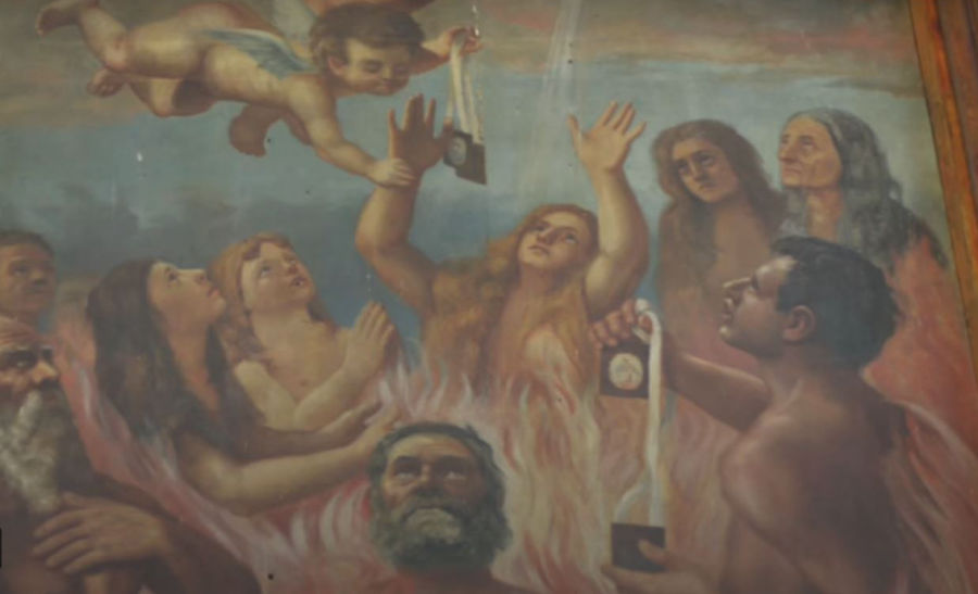 Particolare inferiore della Pala d'Altare