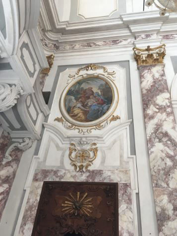 Affresco vicino all'altare