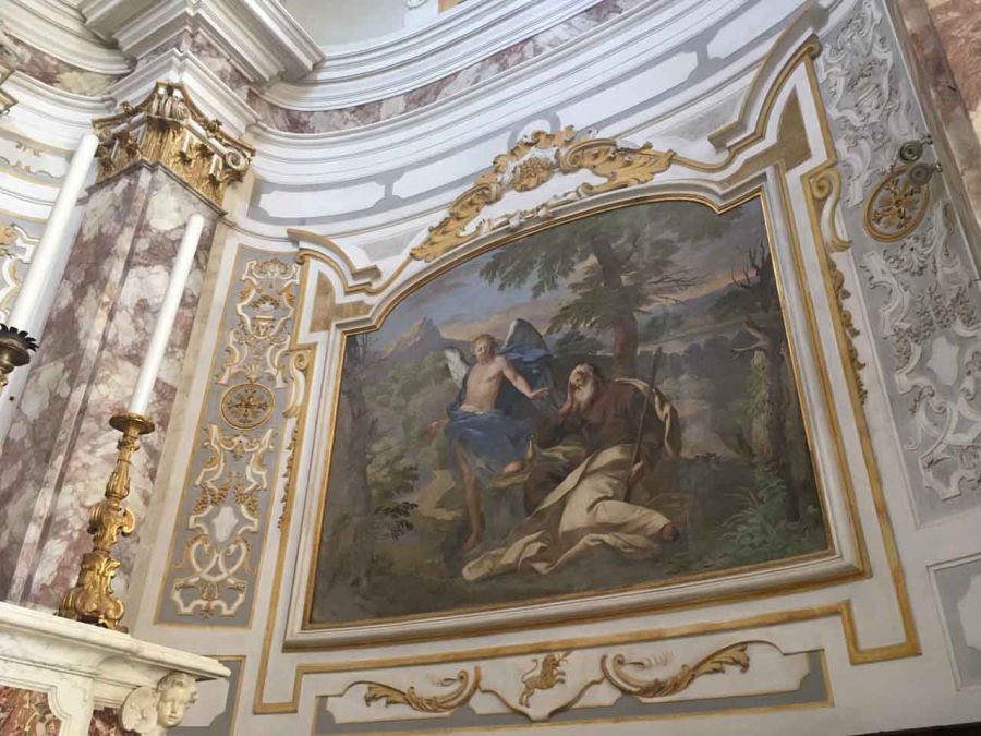 Affresco: Elia confortato dall'angelo