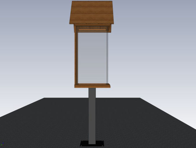 Progetto dell'edicola, Vista laterale (dal Sito FAM1885- Facebook)