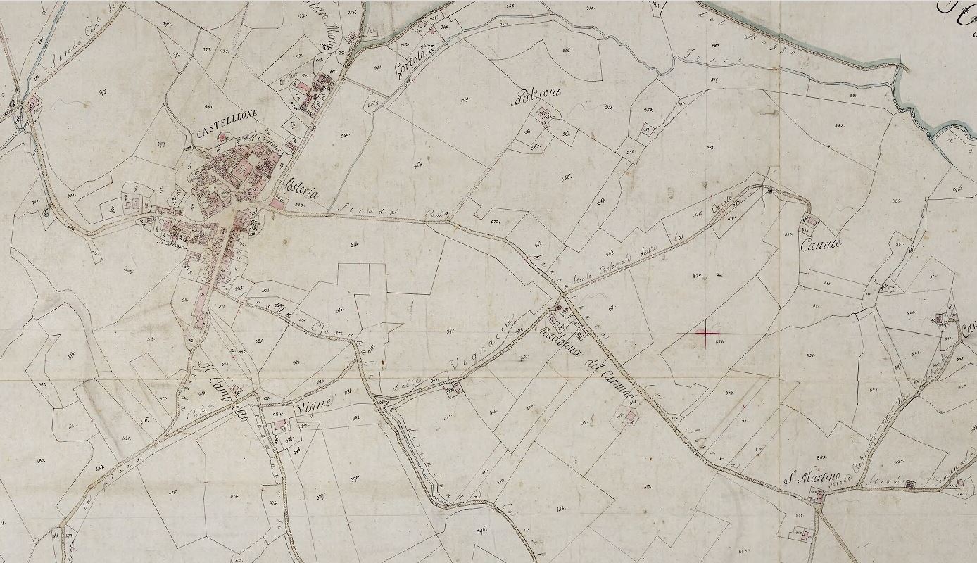 Catasto Gregoriano: Mappa di Castelleone