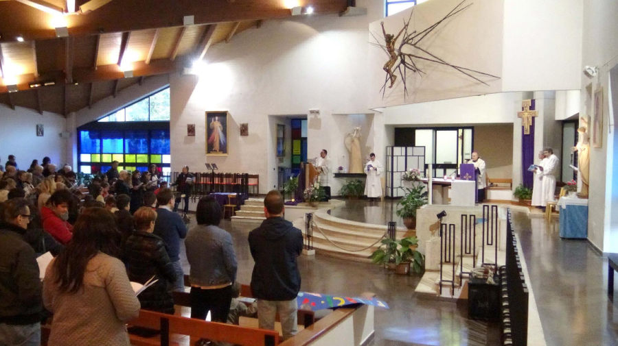 Vista della navata unica