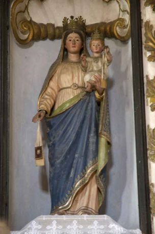 Statua Madonna del Carmelo con Gesù Bambino