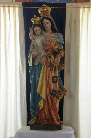 Statua Madonna del Carmelo con Gesù Bambino