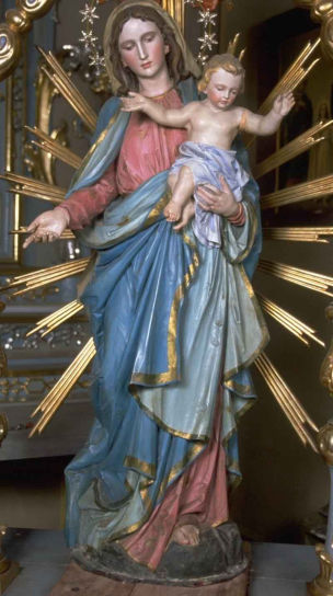 Statua Madonna del Carmelo con Gesù Bambino