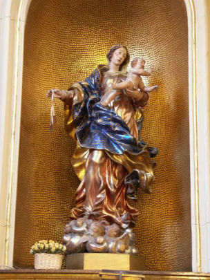 Statua Madonna del Carmelo con Gesù Bambino