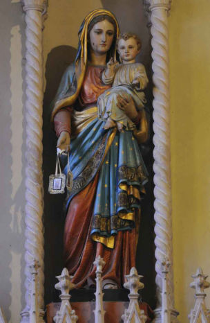 Statua Madonna del Carmelo con Gesù Bambino