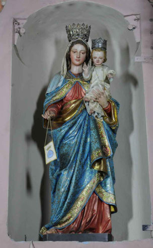 Statua Madonna del Carmelo con Gesù Bambino