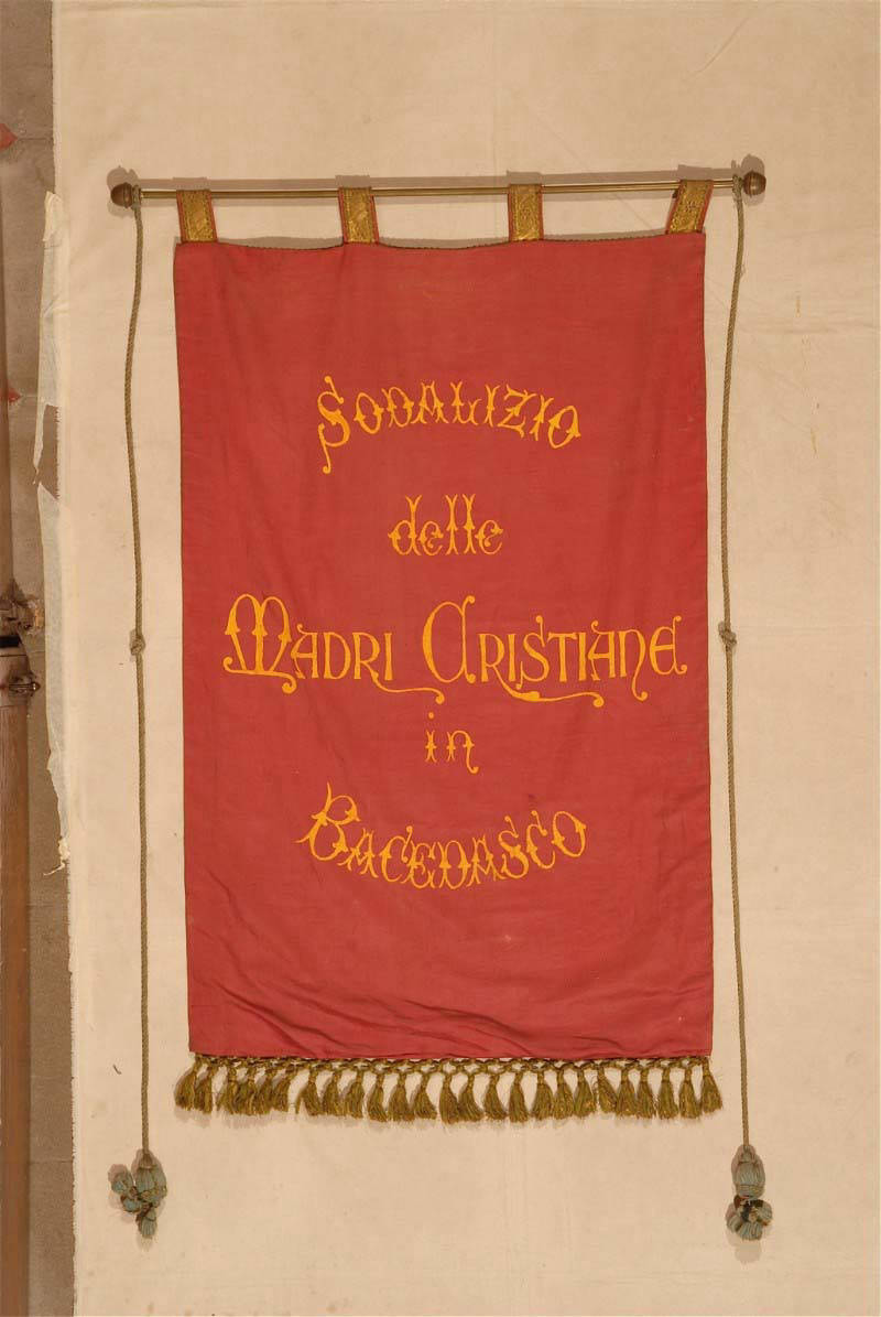 Stendardo con Madonna del Carmelo lato retro